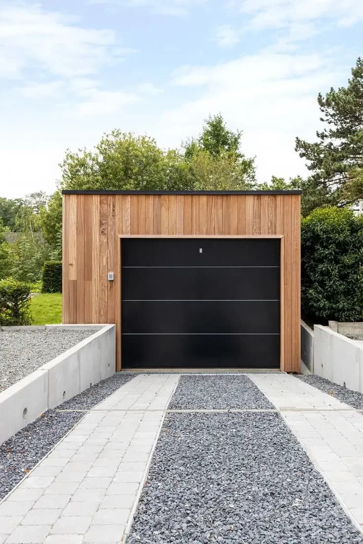 Image d'une porte sectionnelle installée